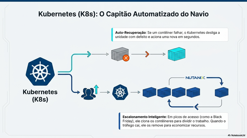 Kubernetes (k8s): o capitão automatizado do navio